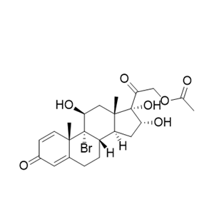 布地奈德杂质18,2-((8S,9R,10S,11S,13S,14S,16R,17S)-9-bromo-11,16,17-trihydroxy-10,13-dimethyl-3-oxo-6,7,8,9,10,11,12,13,14,15,16,17-dodecahydro-3H-cyclopenta[a]phenanthren-17-yl)-2-oxoethyl acetate