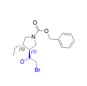 乌帕替尼杂质19,benzyl (3S,4S)-3-(2-bromoacetyl)-4-ethylpyrrolidine-1-carboxylate