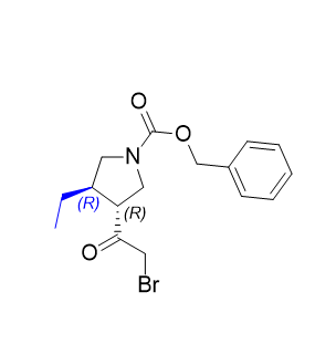 乌帕替尼杂质21,benzyl (3R,4R)-3-(2-bromoacetyl)-4-ethylpyrrolidine-1-carboxylate