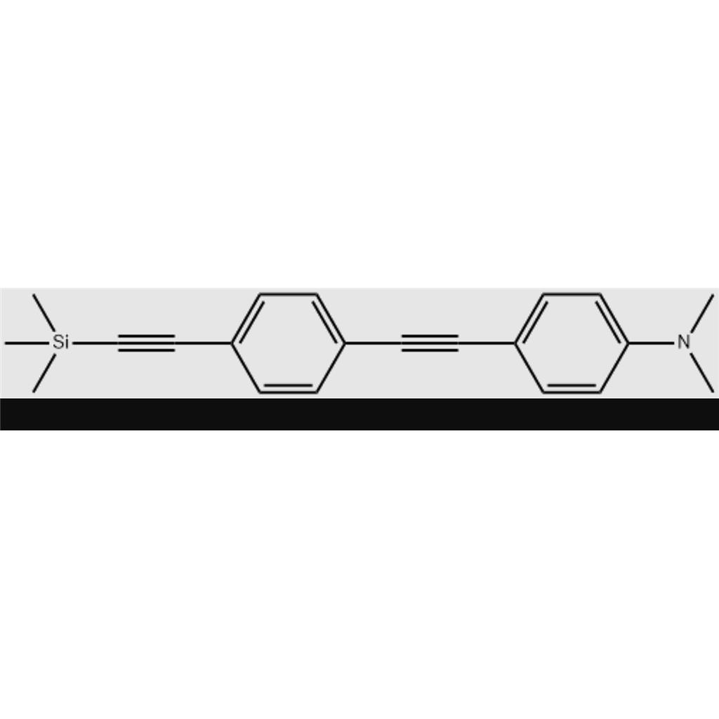 4-((4-(N,N-二甲氨基)苯乙炔基) 苯乙炔基)三甲基硅烷,N,N-diMethyl-4-((4-((triMethylsilyl)ethynyl) phenyl)ethynyl)benzenaMine