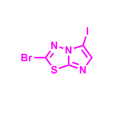 2-Bromo-5-iodoimidazo[2,1-b][1,3,4]thiadiazole,2-Bromo-5-iodoimidazo[2,1-b][1,3,4]thiadiazole