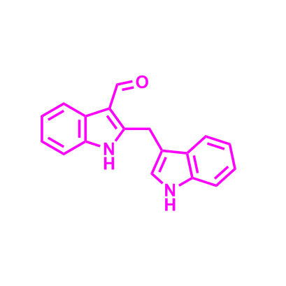 2-((1H-吲哚-3-基)甲基)-1H-吲哚-3-甲醛,2-((1H-Indol-3-yl)methyl)-1H-indole-3-carbaldehyde