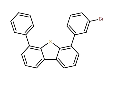 4-(3-溴苯基)-6-苯基-二苯并噻吩,4-(3-bromophenyl)-6-phenyldibenzothiophene