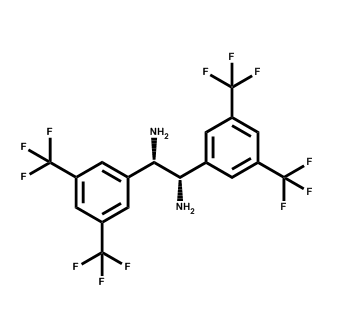 (1S,2S)-1,2-雙(3,5-雙(三氟甲基)苯基)乙烷-1,2-二胺,(1S,2S)-1,2-bis(3,5-bis(trifluoromethyl)phenyl)ethane-1,2-diamine