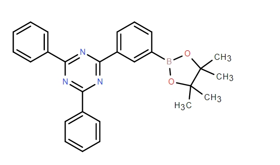 2，4-二苯基-6-[3-（4，4，5，5-四甲基-1，3，5-二氧雜環(huán)戊硼烷-2-基）苯基]-1，3，5-三嗪,2,4-Diphenyl-6-[3-(4,4,5,5-tetramethyl-1,3,2-dioxaborolan-2-yl)phenyl]-1,3,5-triazine