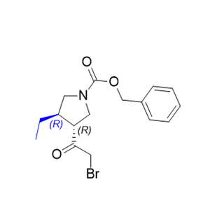 乌帕替尼杂质21,benzyl (3R,4R)-3-(2-bromoacetyl)-4-ethylpyrrolidine-1-carboxylate