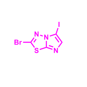 2-Bromo-5-iodoimidazo[2,1-b][1,3,4]thiadiazole,2-Bromo-5-iodoimidazo[2,1-b][1,3,4]thiadiazole