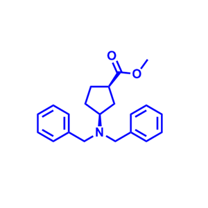 (1R,3S)-methyl 3-(dibenzylamino)cyclopentanecarboxylate,(1R,3S)-methyl 3-(dibenzylamino)cyclopentanecarboxylate