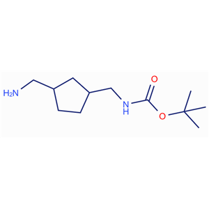 叔丁基((3-(氨基甲基)環(huán)戊基)甲基)氨基甲酸酯,tert-Butyl ((3-(aminomethyl)cyclopentyl)methyl)carbamate