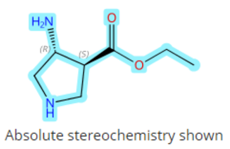 乙基 (3S,4R)-4-氨基-吡咯羧酸甲酯,Ethyl (3S,4R)-4-amino-3-pyrrolidinecarboxylate