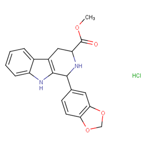顺式-(1R,3R)-1,2,3,4-四氢-1-(3,4-亚甲二氧基苯基)-9H-吡啶并[3,4-B]吲哚-3-羧酸甲酯盐酸盐 （171752-68-4）