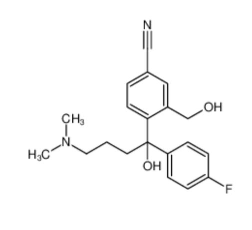 4-(4-二甲胺基-1-对氟苯基-1-羟基丁基)-3-(羟甲基)苯腈,4-[4-(Dimethylamino)-1-(4-fluorophenyl)-1-hydroxybutyl]-3-(hydroxymethyl)benzonitrile