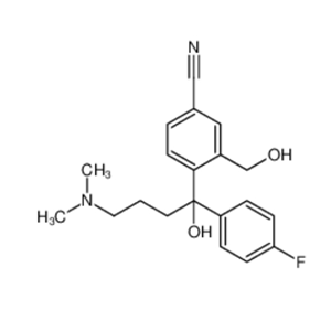 4-(4-二甲胺基-1-对氟苯基-1-羟基丁基)-3-(羟甲基)苯腈