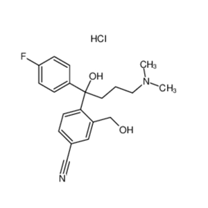 4-[4-(二甲氨基)-1-(4-氟苯基)-1-羟丁基]-3-羟甲基苯腈盐酸盐,4-[4-(Dimethylamino)-1-(4-fluorophenyl)-1-hydroxybutyl]-3-(hydroxymethyl)benzonitrile hydrochloride
