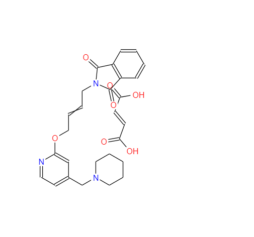 N-[顺-4-[4-(N-哌啶甲基)吡啶-2-氧]-2-丁烯-1-基]邻苯二甲酰亚胺 顺丁烯二酸盐,N-{4-[4-(Piperidinomethyl)pyridyl-2-oxy]-cis-2-butene}phthalimide maleic acid
