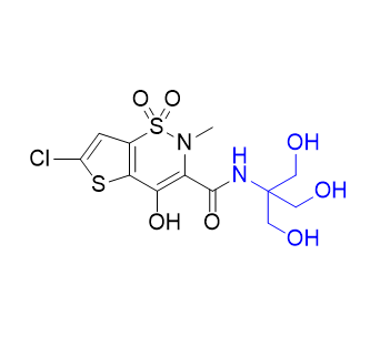 氯诺昔康杂质26,6-chloro-N-(1,3-dihydroxy-2-(hydroxymethyl)propan-2-yl)-4-hydroxy-2-methyl-2H-thieno[2,3-e][1,2]thiazine-3-carboxamide 1,1-dioxide