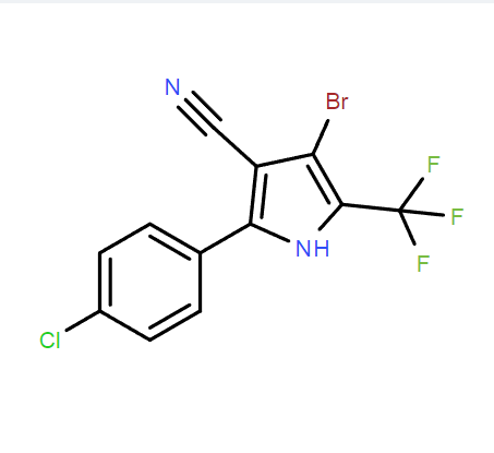 4-溴-2-(4-氯苯基)-5-三氟甲基-1H-吡咯-3-甲腈,4-Bromo-2-(4-chlorophenyl)-5-(trifluoromethyl)-1H-pyrrole-3-carbonitrile