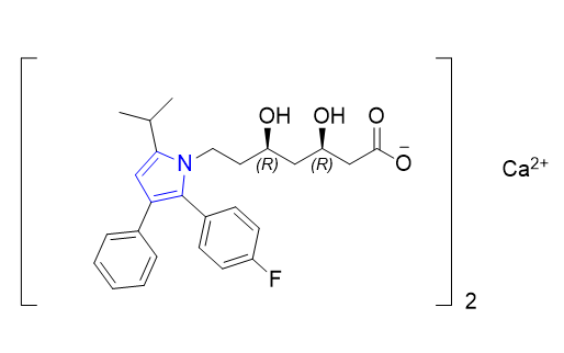 阿托伐他汀鈣雜質(zhì)83,tert-butyl (3R,5R)-7-(2-(4-fluorophenyl)-5-isopropyl-3-phenyl-1H-pyrrol-1-yl)-3,5-dihydroxyheptanoate calcium(II)