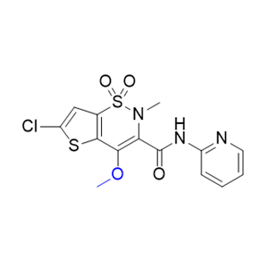氯诺昔康杂质08,2H-Thieno[2,3-e]-1,2-thiazine-3-carboxamide, 6-chloro-4-methoxy-2-methyl-N-2-pyridinyl-, 1,1-dioxide