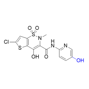 氯诺昔康杂质30,2H-Thieno[2,3-e]-1,2-thiazine-3-carboxamide, 6-chloro-4-hydroxy-N-(5-hydroxy-2-pyridinyl)-2-methyl-, 1,1-dioxide