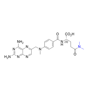 甲氨蝶呤杂质14,2-(4-{[(2,4-Diaminopteridin-6-yl)methyl](methyl)amino}benzamido)-5-(di- methylamino)-5-oxopentanoic acid.