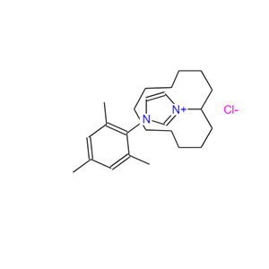 1-(2,4,6-三甲基苯基)-3-(环十二烷基)咪唑鎓氯化物