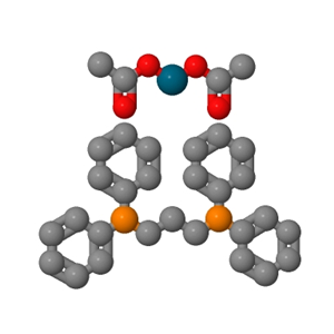 1,3-双(二苯基膦)丙烷醋酸钯,Diacetato 1,3-bis(diphenyl phosphino) propane palladium (II) Coupling reactions. Carbonylation. Solubility: S. acetic acid, chloroform, methanol sl.s acetone, v.sl.s toluene