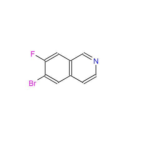 6-溴-7-氟异喹啉,Isoquinoline, 6-broMo-7-fluoro-
