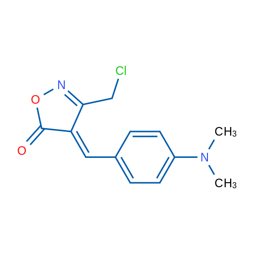 (4E)-3-(CHloromethyl)-4-[4-(dimethylamino)benzylidene]isoxazol-5(4h)-one,(4E)-3-(CHloromethyl)-4-[4-(dimethylamino)benzylidene]isoxazol-5(4h)-one