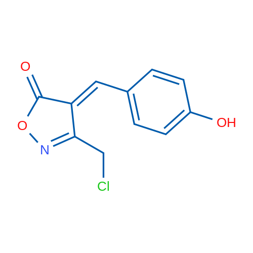 3-(Chloromethyl)-4-(4-hydroxybenzylidene)isoxazol-5(4H)-one,3-(Chloromethyl)-4-(4-hydroxybenzylidene)isoxazol-5(4H)-one