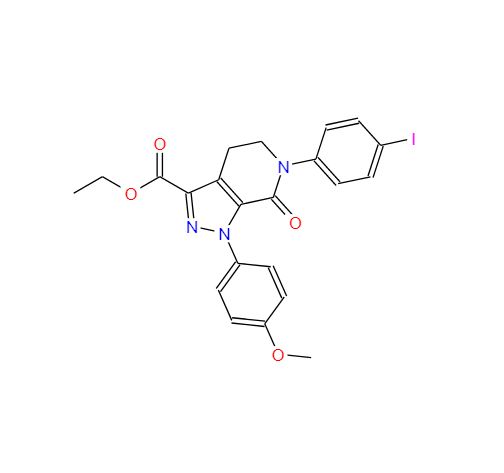 6-(4-碘苯基)-1-(4-甲氧基苯基)-7-氧代-4,5,6,7-四氢-1H-吡唑并[3,4-C]吡啶-3-羧酸乙酯,1-(4-Methoxyphenyl)-6-(4-iodophenyl)-7-oxo-4,5,6,7-tetrahydro-1H-pyrazolo[3,4-c]pyridine-3-carboxylic acid ethyl ester