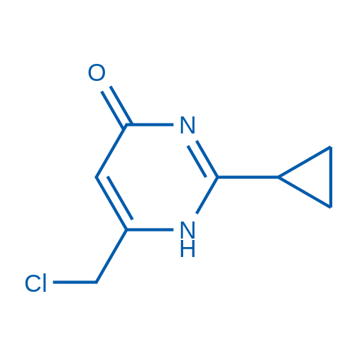 6-(氯甲基)-2-環(huán)丙基-1H-嘧啶-4-酮,6-(Chloromethyl)-2-cyclopropylpyrimidin-4(1H)-one