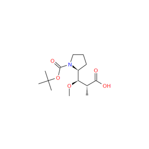 海兔毒素中间体1,((2R,3R)-3-((S)-1-(tertbutoxycarbonyl)pyrrolidin-2-yl)-3-Methoxy-2-Methylpropanoic acid