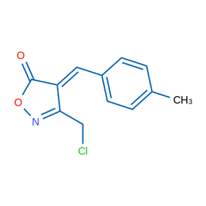 (4E)-3-(chloromethyl)-4-(4-methylbenzylidene)isoxazol-5(4H)-one,(4E)-3-(chloromethyl)-4-(4-methylbenzylidene)isoxazol-5(4H)-one