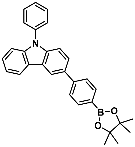 3-[(4-硼酸频哪醇酯)苯基]-9-苯基咔唑,3-[4-(4,4,5,5-Tetramethyl-1,3,2-dioxaborolan-2-yl)phenyl]-9-phenylcarbazole