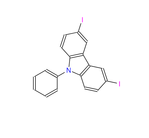 3,6-二碘代-N-苯基咔唑,3,6-DIIODO-9-PHENYL-9H-CARBAZOLE