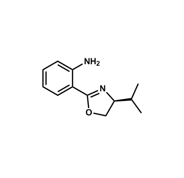 2-[(4S)-4-propan-2-yl-4,5-dihydro-1,3-oxazol-2-yl]aniline,2-[(4S)-4-propan-2-yl-4,5-dihydro-1,3-oxazol-2-yl]aniline