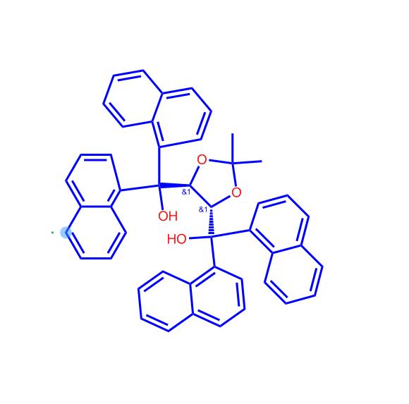 ((4S,5S)-2,2-二甲基-1,3-二氧戊环-4,5-二基)双(二(萘-1-基)甲醇),((4S,5S)-2,2-Dimethyl-1,3-dioxolane-4,5-diyl)bis(di(naphthalen-1-yl)methanol)