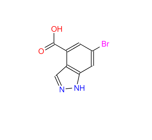 6-溴-1H-吲唑-4-甲酸,6-BROMO-(1H)INDAZOLE-4-CARBOXYLIC ACID