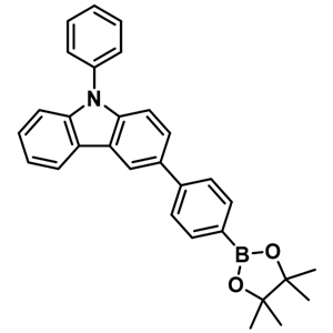 3-[(4-硼酸频哪醇酯)苯基]-9-苯基咔唑；1219956-30-5
