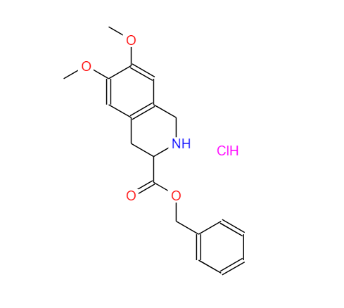 1,2,3,4-四氢-6,7-二甲氧基异喹啉-3-羧酸苄酯盐酸盐,1,2,3,4-Tetrahydro-6,7-dimethoxy-3-isoquinolinecarboxylic acid phenylmethyl ester hydrochloride