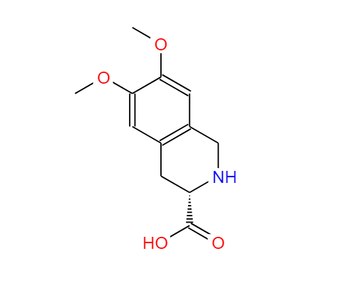 (S)-6,7-二甲氧基-1,2,3,4-四氢-3-异喹啉羧酸盐酸盐,(S)-6,7-Dimethoxy-1,2,3,4-tetrahydro-3-isoquinolinecarboxylic acid hydrochloride