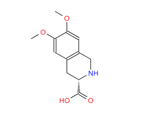 (S)-6,7-二甲氧基-1,2,3,4-四氫-3-異喹啉羧酸鹽酸鹽,(S)-6,7-Dimethoxy-1,2,3,4-tetrahydro-3-isoquinolinecarboxylic acid hydrochloride