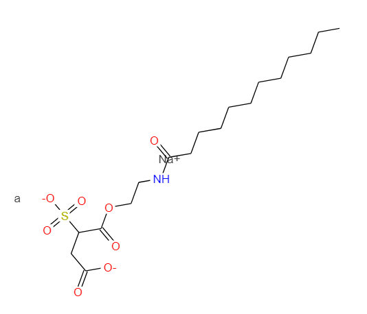 月桂酰胺基 MEA-磺基琥珀酸酯二钠,disodium 1-[2-[(1-oxododecyl)amino]ethyl] 2-sulphonatosuccinate