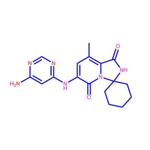 6'-((6-氨基嘧啶-4-基)氨基)-8'-甲基-1'H-螺[环己烷-1,3'-咪唑并[1,5-a]吡啶]-1',5'(2'H)-二酮1849590-01-7