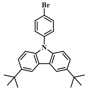 9-(4-溴苯基)-3,6-二叔丁基咔唑；601454-33-5