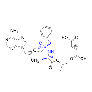 替诺福韦拉酚氨酯杂质08,isopropyl ((R)-((((R)-1-(6-amino-9H-purin-9-yl)propan-2-yl)oxy) methyl)(phenoxy)phosphoryl)-D-alaninate fumarate