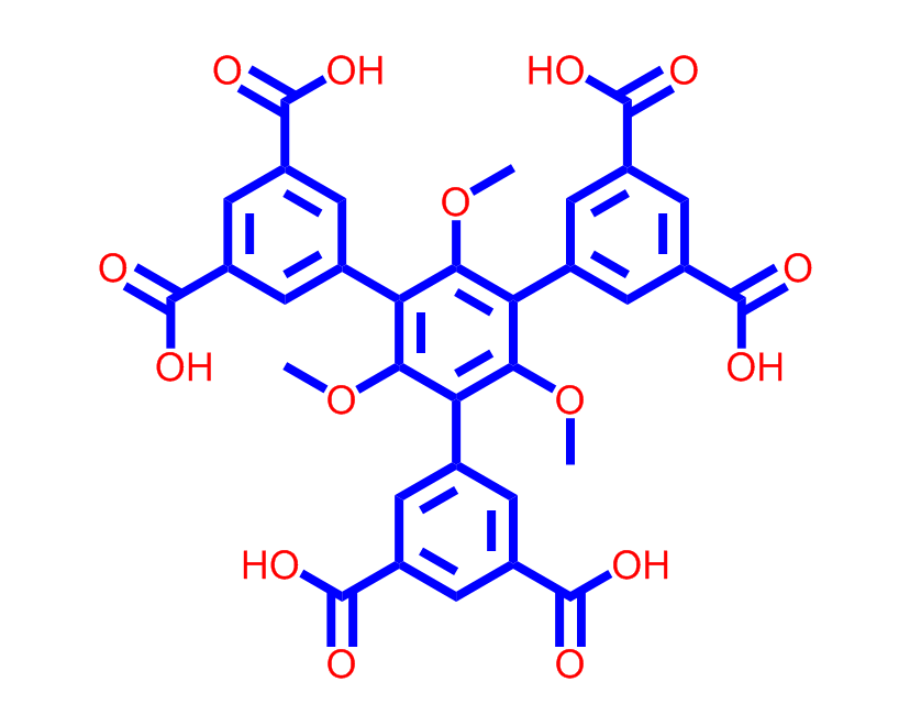 1,3,5-三(3,5-二羧基苯基)-2,4,6-三甲氧基苯,5-[3,5-bis(3,5-dicarboxyphenyl)-2,4,6-trimethoxyphenyl]benzene-1,3-dicarboxylic acid