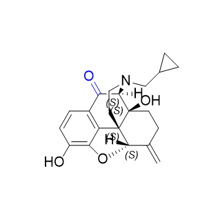 纳美芬杂质06,(4S,4aS,7aS,12bS)-3-(cyclopropylmethyl)-4a,9-dihydroxy-7-methylene-2,3,4,4a,5,6,7,7a-octahydro-1H-4,12-methanobenzofuro[3,2-e]isoquinolin-13-one