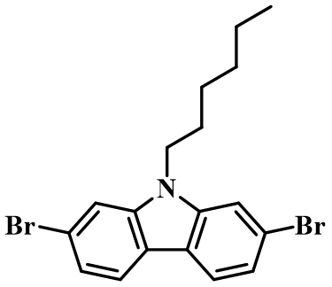 2,7-二溴-9-己基-9H-咔唑,2,7-Dibromo-9-hexyl-9H-carbazole